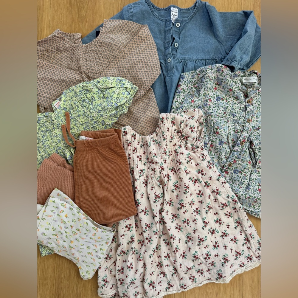 Sweet Bundle of Floral Tops and Leggings